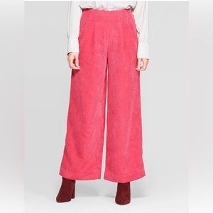 Prologue Pink Corduroy High Waisted Wide Leg Pants